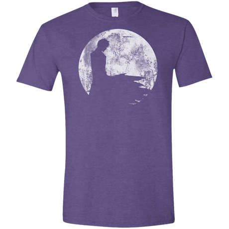 T-Shirts Heather Purple / S Shinigami Moon Men's Semi-Fitted Softstyle
