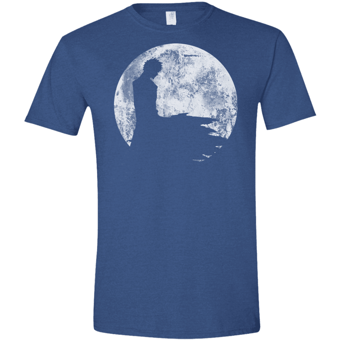 T-Shirts Heather Royal / X-Small Shinigami Moon Men's Semi-Fitted Softstyle