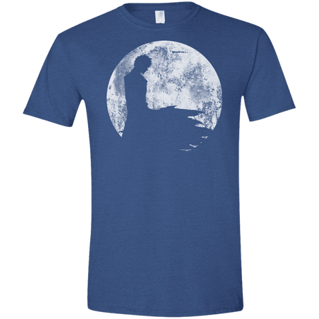 T-Shirts Heather Royal / X-Small Shinigami Moon Men's Semi-Fitted Softstyle