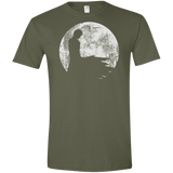 T-Shirts Military Green / S Shinigami Moon Men's Semi-Fitted Softstyle