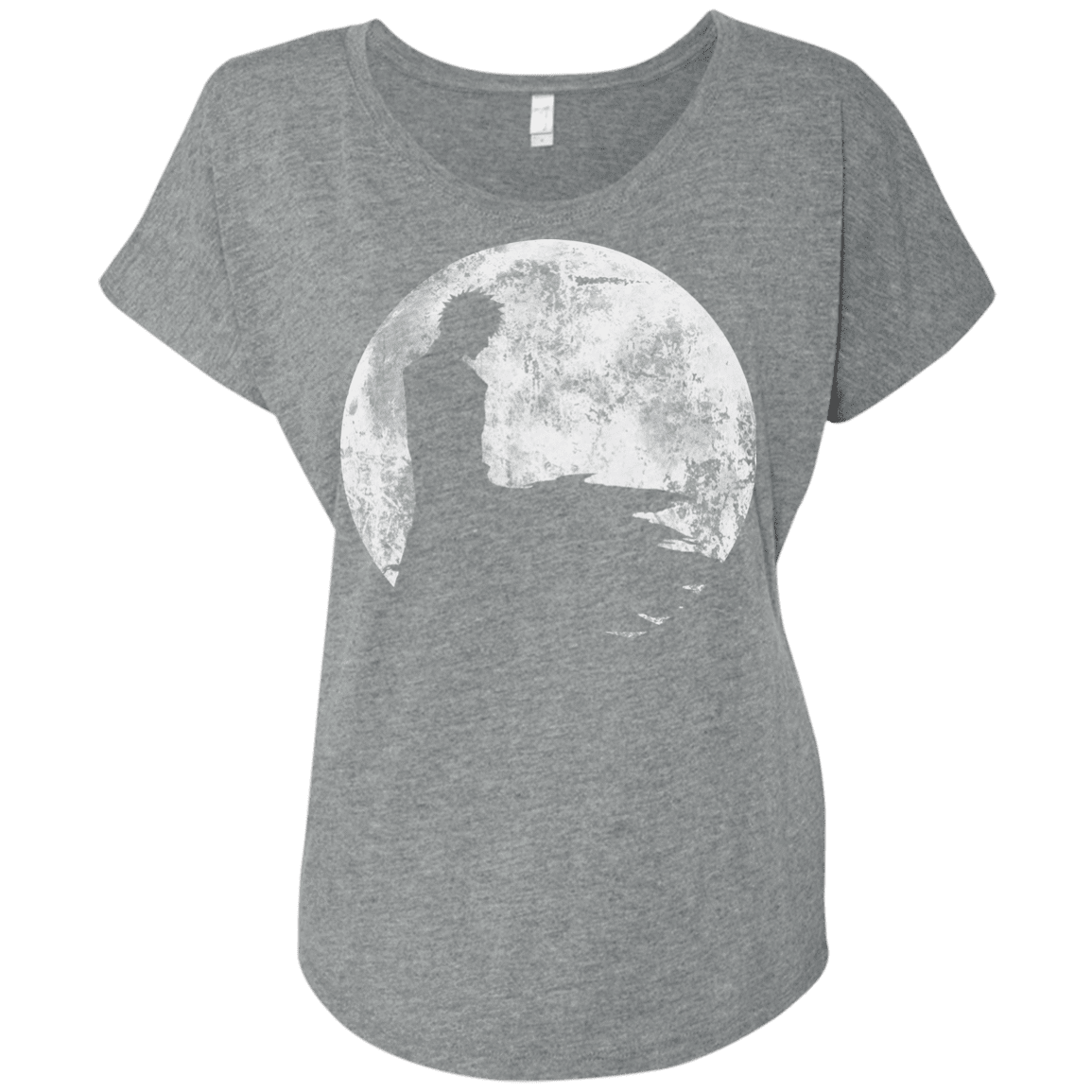 T-Shirts Premium Heather / X-Small Shinigami Moon Triblend Dolman Sleeve