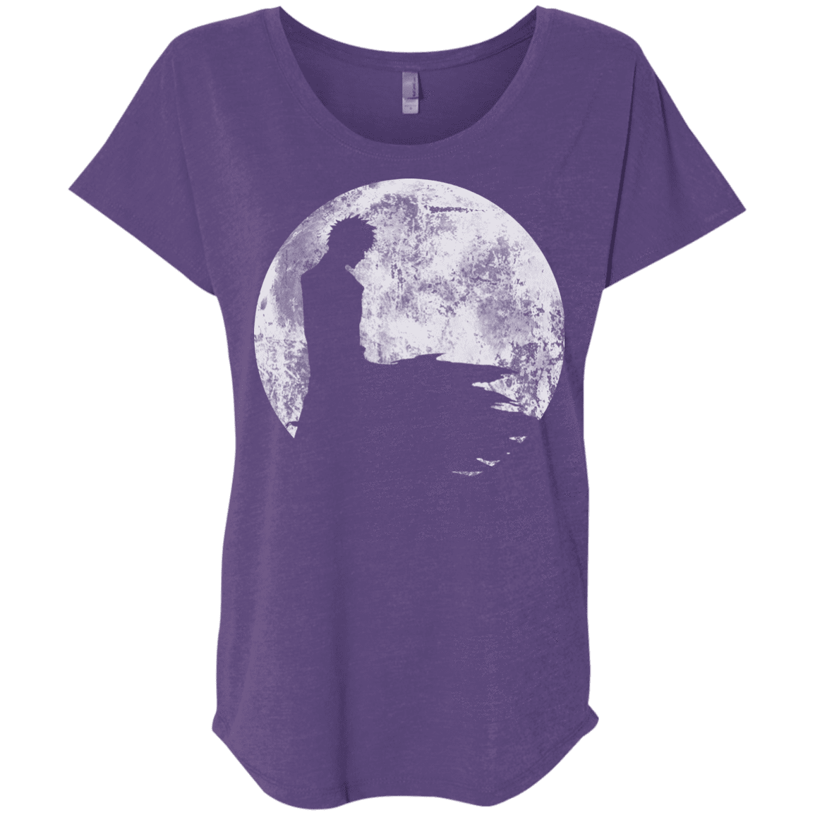 T-Shirts Purple Rush / X-Small Shinigami Moon Triblend Dolman Sleeve