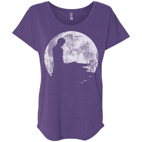 T-Shirts Purple Rush / X-Small Shinigami Moon Triblend Dolman Sleeve