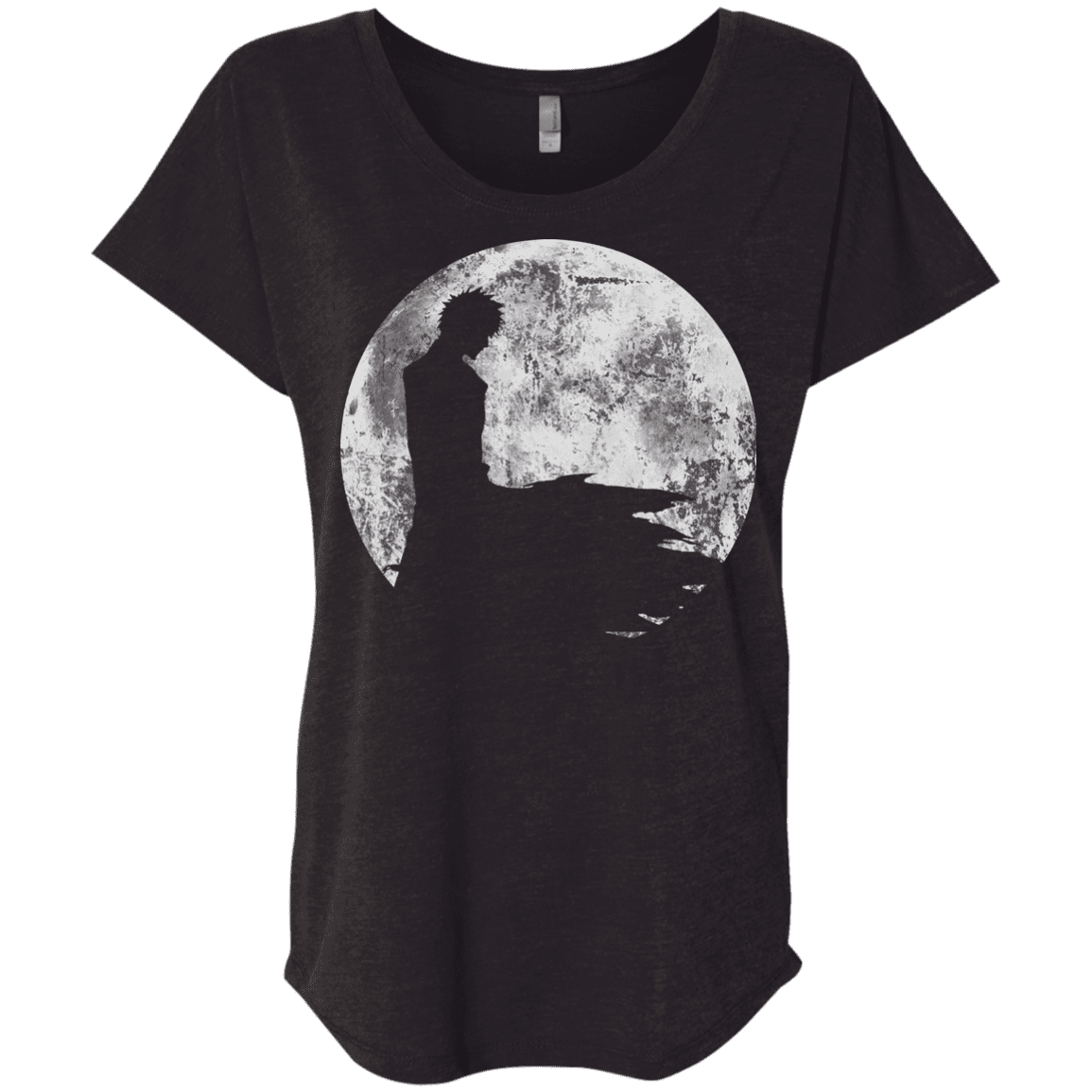 T-Shirts Vintage Black / X-Small Shinigami Moon Triblend Dolman Sleeve