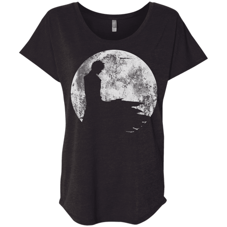 T-Shirts Vintage Black / X-Small Shinigami Moon Triblend Dolman Sleeve