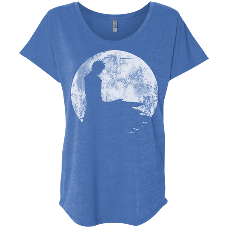 T-Shirts Vintage Royal / X-Small Shinigami Moon Triblend Dolman Sleeve