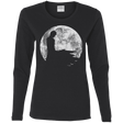 T-Shirts Black / S Shinigami Moon Women's Long Sleeve T-Shirt