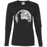 T-Shirts Black / S Shinigami Moon Women's Long Sleeve T-Shirt