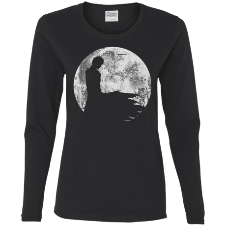 T-Shirts Black / S Shinigami Moon Women's Long Sleeve T-Shirt
