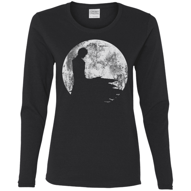 T-Shirts Black / S Shinigami Moon Women's Long Sleeve T-Shirt