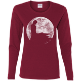 T-Shirts Cardinal / S Shinigami Moon Women's Long Sleeve T-Shirt
