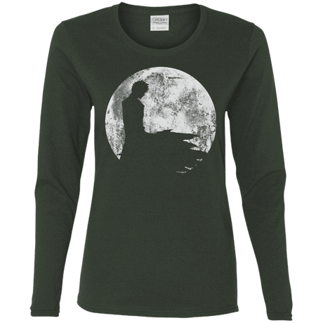 T-Shirts Forest / S Shinigami Moon Women's Long Sleeve T-Shirt
