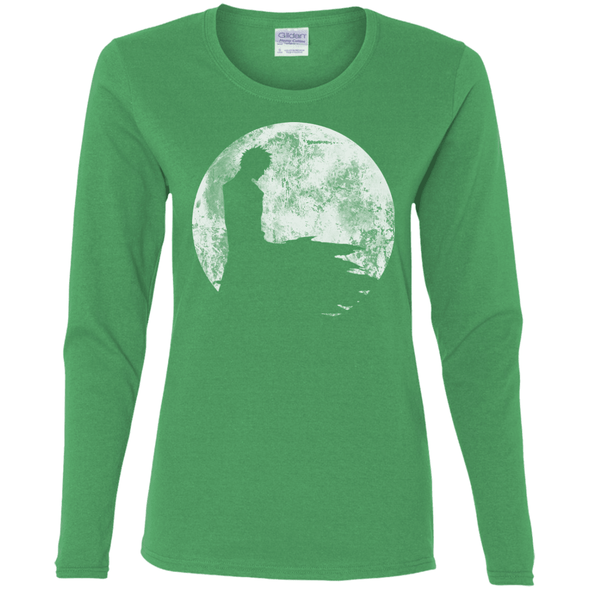 T-Shirts Irish Green / S Shinigami Moon Women's Long Sleeve T-Shirt