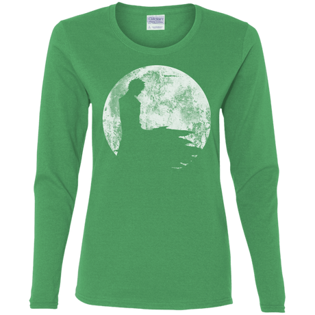 T-Shirts Irish Green / S Shinigami Moon Women's Long Sleeve T-Shirt
