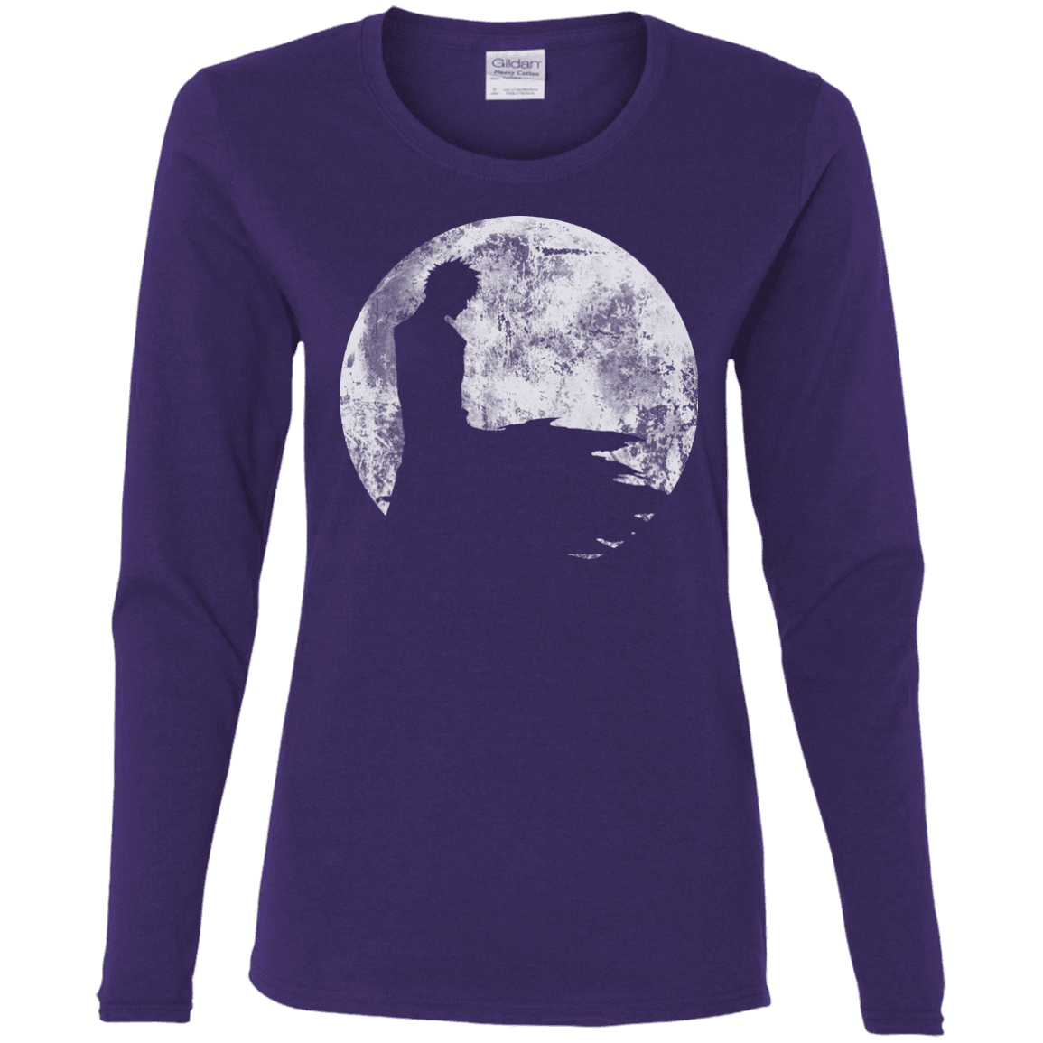 T-Shirts Purple / S Shinigami Moon Women's Long Sleeve T-Shirt