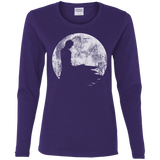 T-Shirts Purple / S Shinigami Moon Women's Long Sleeve T-Shirt