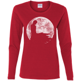 T-Shirts Red / S Shinigami Moon Women's Long Sleeve T-Shirt