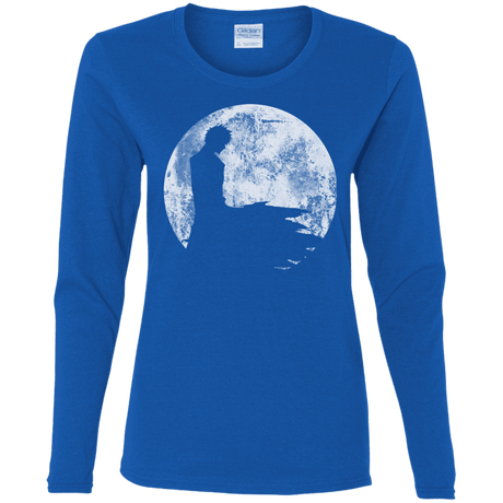 T-Shirts Royal / S Shinigami Moon Women's Long Sleeve T-Shirt