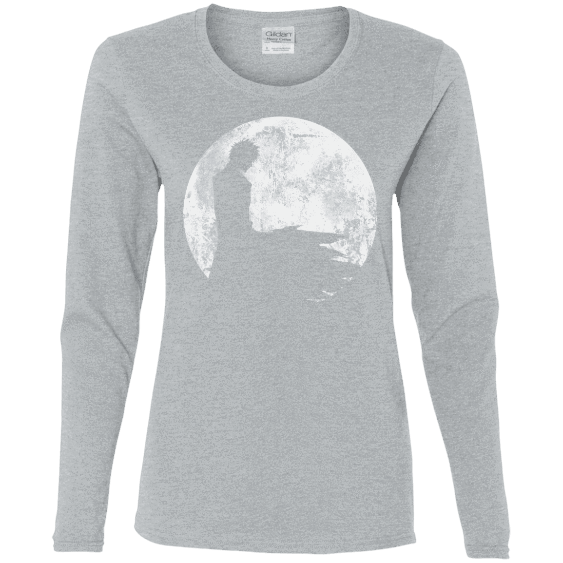 T-Shirts Sport Grey / S Shinigami Moon Women's Long Sleeve T-Shirt