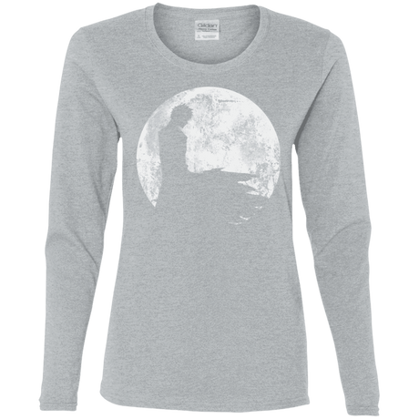 T-Shirts Sport Grey / S Shinigami Moon Women's Long Sleeve T-Shirt