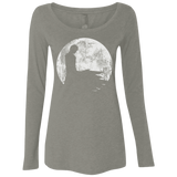 T-Shirts Venetian Grey / S Shinigami Moon Women's Triblend Long Sleeve Shirt