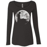 T-Shirts Vintage Black / S Shinigami Moon Women's Triblend Long Sleeve Shirt