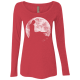 T-Shirts Vintage Red / S Shinigami Moon Women's Triblend Long Sleeve Shirt