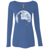 T-Shirts Vintage Royal / S Shinigami Moon Women's Triblend Long Sleeve Shirt