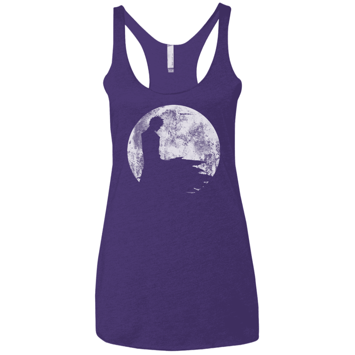 T-Shirts Purple Rush / X-Small Shinigami Moon Women's Triblend Racerback Tank