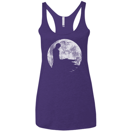 T-Shirts Purple Rush / X-Small Shinigami Moon Women's Triblend Racerback Tank