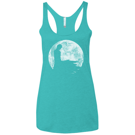 T-Shirts Tahiti Blue / X-Small Shinigami Moon Women's Triblend Racerback Tank