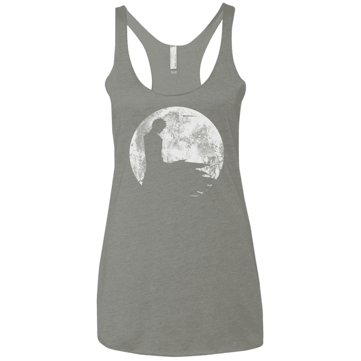 T-Shirts Venetian Grey / X-Small Shinigami Moon Women's Triblend Racerback Tank