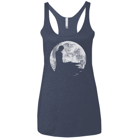T-Shirts Vintage Navy / X-Small Shinigami Moon Women's Triblend Racerback Tank