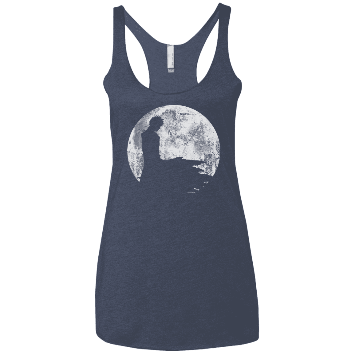 T-Shirts Vintage Navy / X-Small Shinigami Moon Women's Triblend Racerback Tank