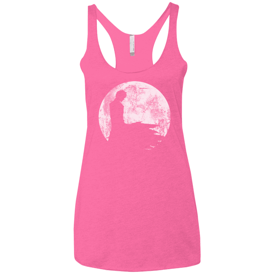 T-Shirts Vintage Pink / X-Small Shinigami Moon Women's Triblend Racerback Tank