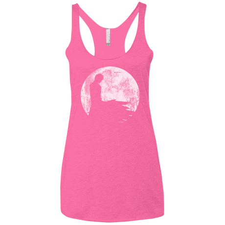 T-Shirts Vintage Pink / X-Small Shinigami Moon Women's Triblend Racerback Tank