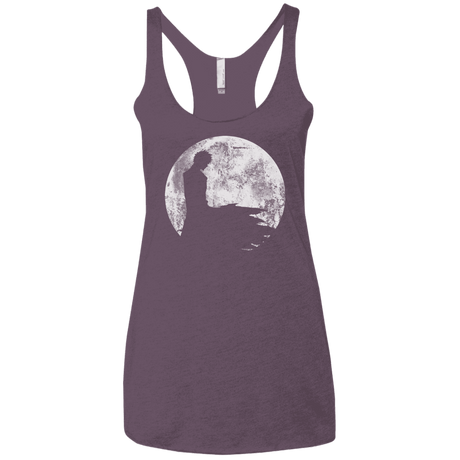 T-Shirts Vintage Purple / X-Small Shinigami Moon Women's Triblend Racerback Tank