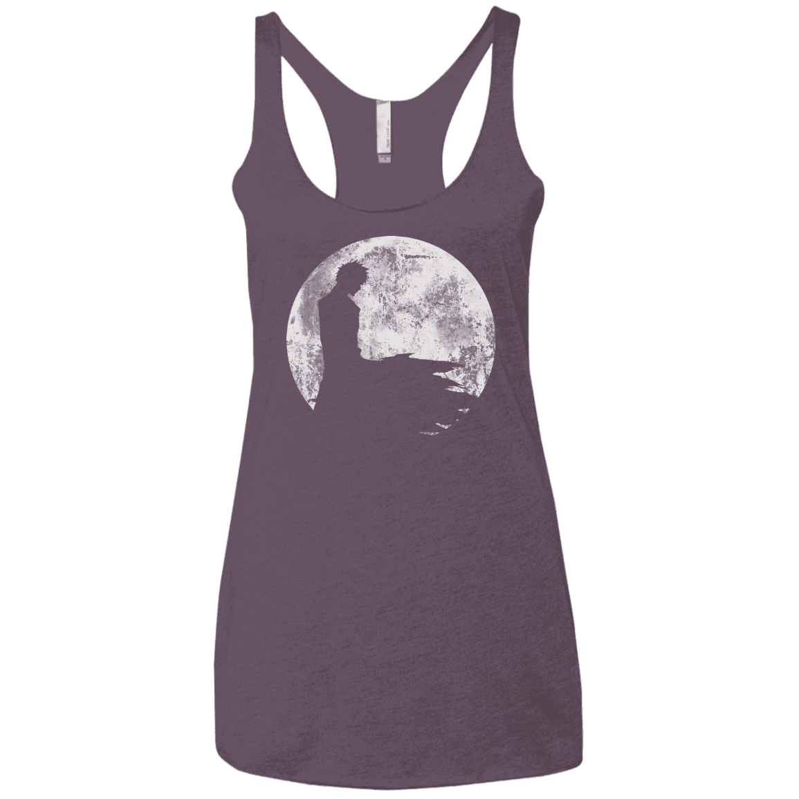T-Shirts Vintage Purple / X-Small Shinigami Moon Women's Triblend Racerback Tank