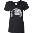 T-Shirts Black / S Shinigami Moon Women's V-Neck T-Shirt