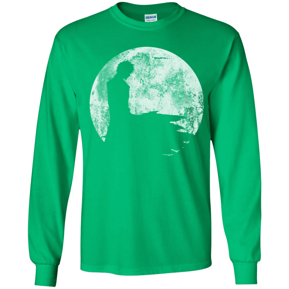 T-Shirts Irish Green / YS Shinigami Moon Youth Long Sleeve T-Shirt