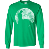 T-Shirts Irish Green / YS Shinigami Moon Youth Long Sleeve T-Shirt