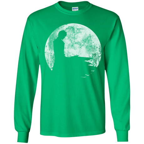 T-Shirts Irish Green / YS Shinigami Moon Youth Long Sleeve T-Shirt