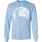 T-Shirts Light Blue / YS Shinigami Moon Youth Long Sleeve T-Shirt