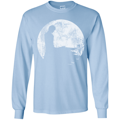 T-Shirts Light Blue / YS Shinigami Moon Youth Long Sleeve T-Shirt