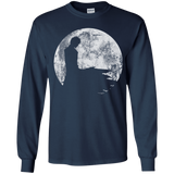 T-Shirts Navy / YS Shinigami Moon Youth Long Sleeve T-Shirt