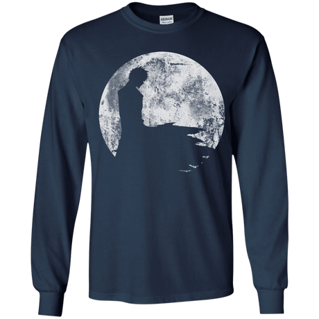 T-Shirts Navy / YS Shinigami Moon Youth Long Sleeve T-Shirt