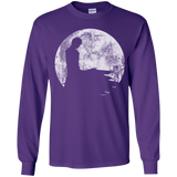 T-Shirts Purple / YS Shinigami Moon Youth Long Sleeve T-Shirt