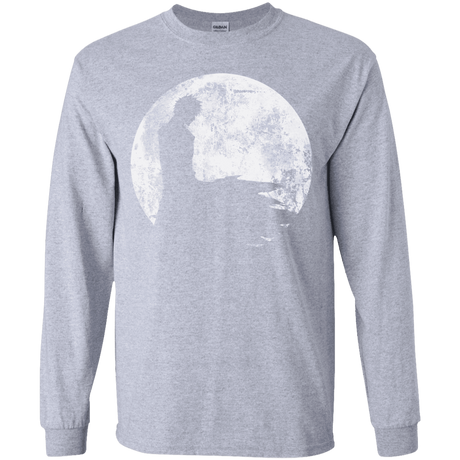 T-Shirts Sport Grey / YS Shinigami Moon Youth Long Sleeve T-Shirt