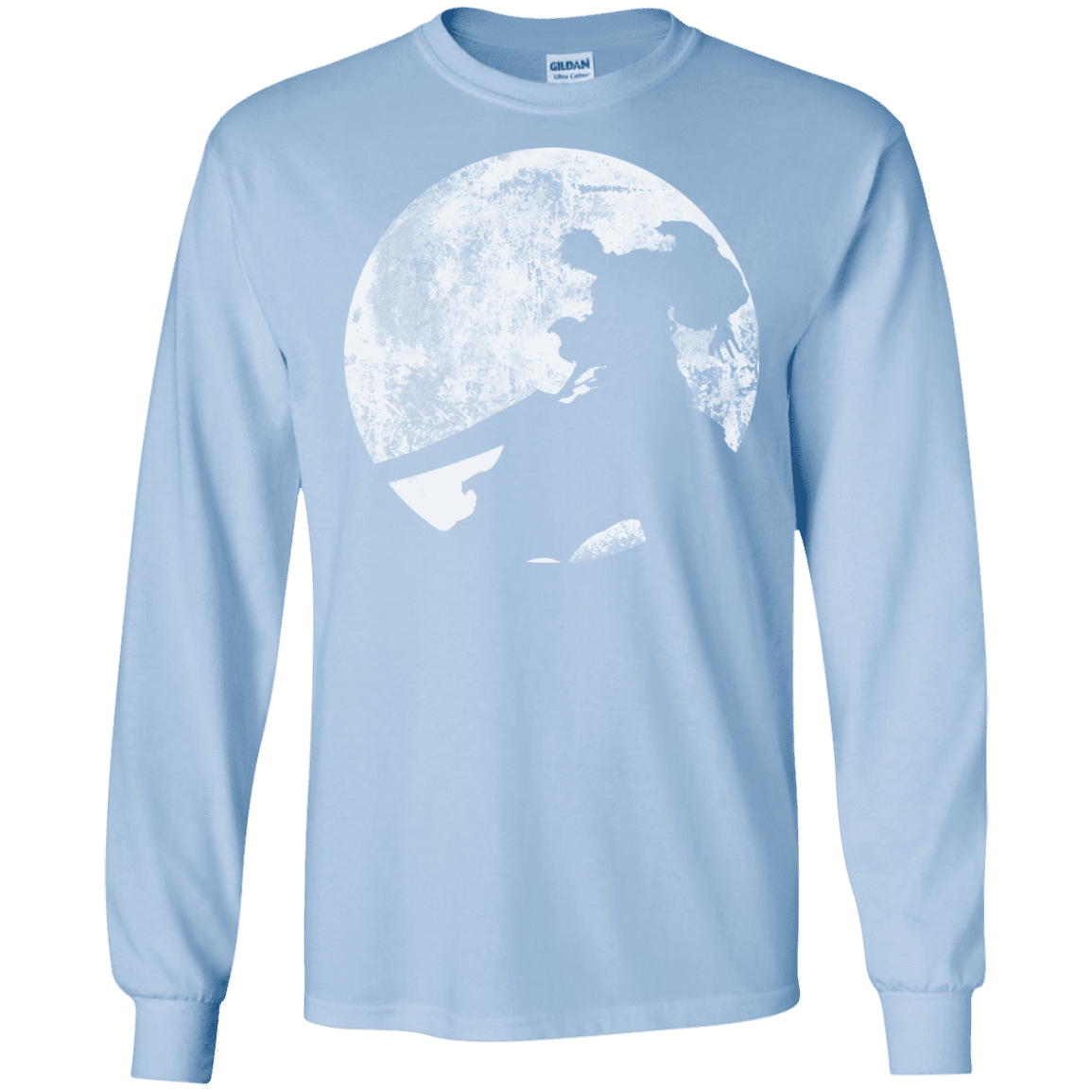 T-Shirts Light Blue / S Shinigami Sword Men's Long Sleeve T-Shirt