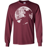 T-Shirts Maroon / S Shinigami Sword Men's Long Sleeve T-Shirt